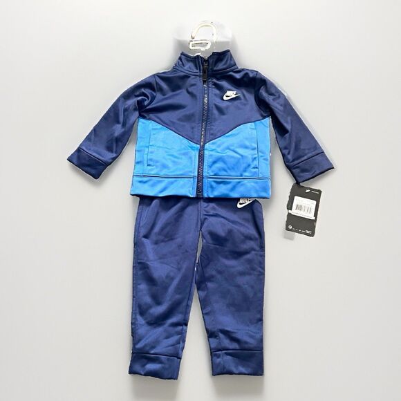 Nike Other - Nike 12M Baby Toddler 2pc Jacket & Jogger Pants Set Midnight Navy Colorblock